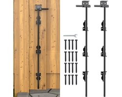 Poortbout - Heksluiting - Poorten Vastzetten - Heavy Duty Staal - 61 cm - Zwart