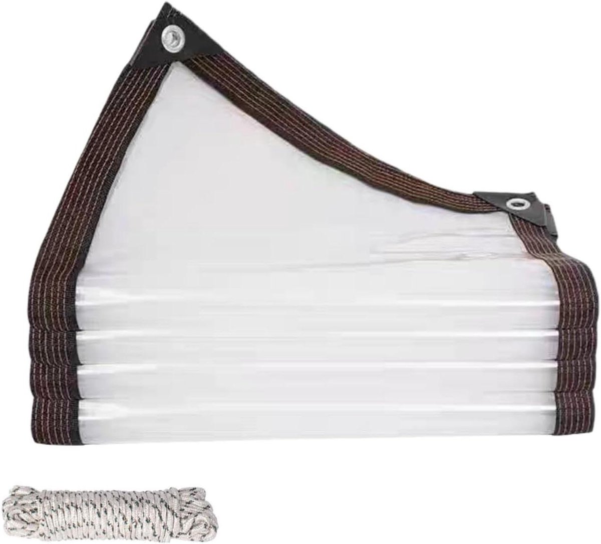 Waterdicht Zeil - Transparant Dekzeil - Bescherming Buiten - Scheurvast UV-bestendig - 300 x 685 cm - Transparant