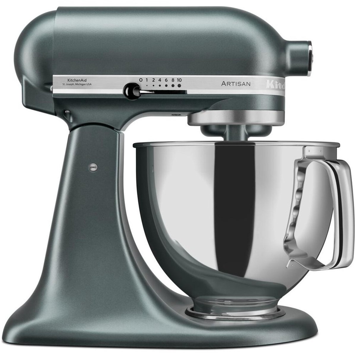 Bol.com KitchenAid 5KSM175PSEJP Artisan keukenmachine - Juniper - 300 W - 4,8 l kom aanbieding