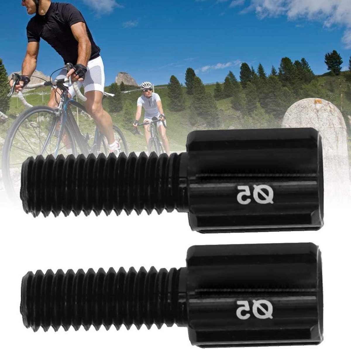 Fiets Kabelversteller - Remkabel Schroef - Fiets Kabel Afstellen - Aluminium Legering Materiaal - 10 Stuks - Zwart