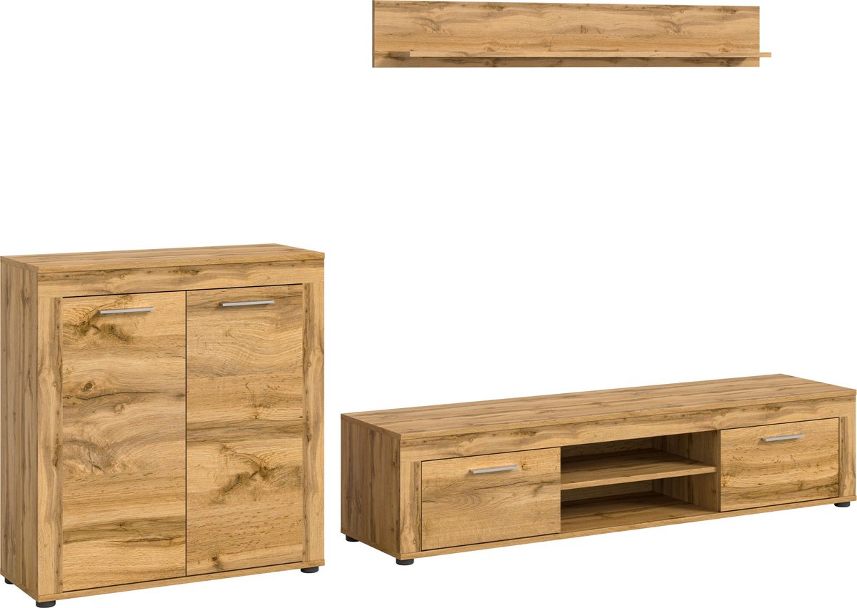 Jam wandkast J10 systeem eiken decor.
