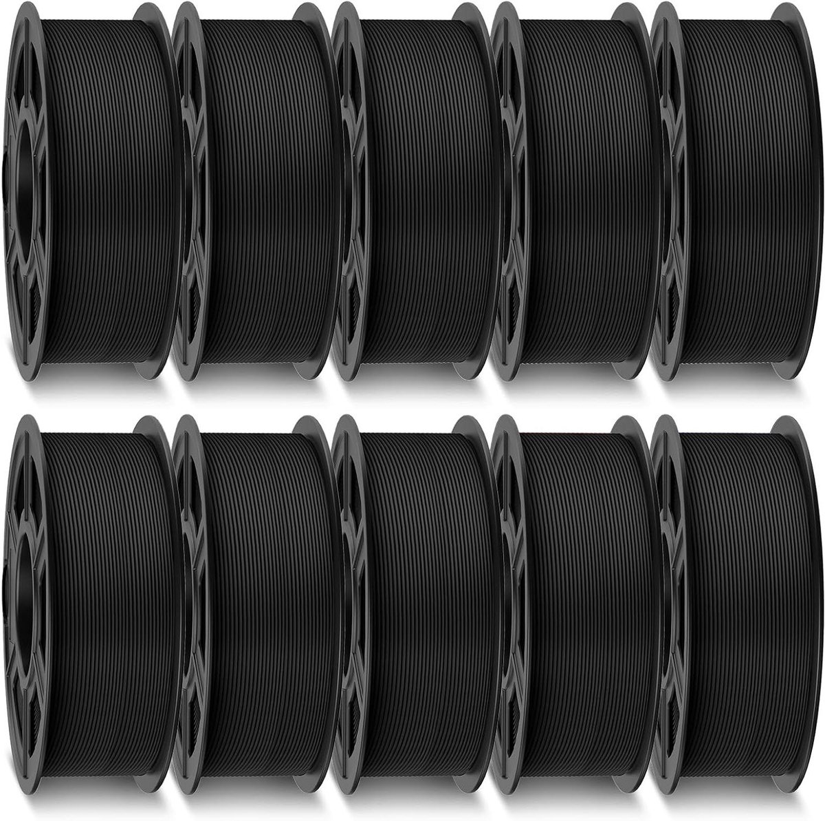 Mat PETG Filament - 3D Print Draad - 3D Printen - Hoge Printsnelheid - 10 kg - Zwart