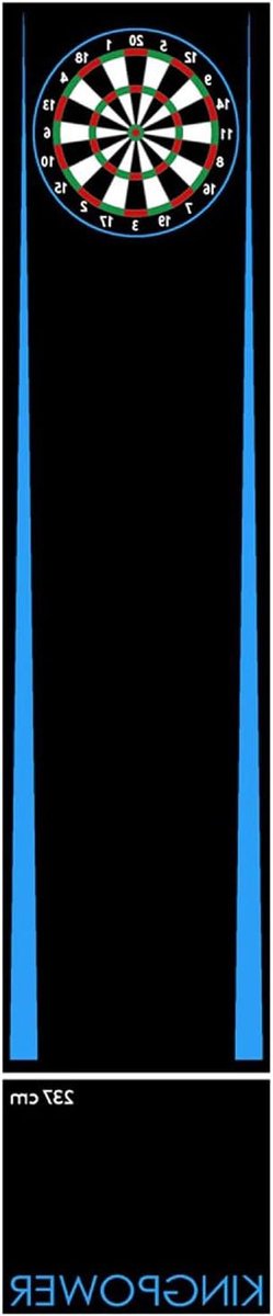 Dartmat - Afwerplijn vloerbescherming - Spel Beschermen - Toernooi Kwaliteit - 290 cm - Blauw