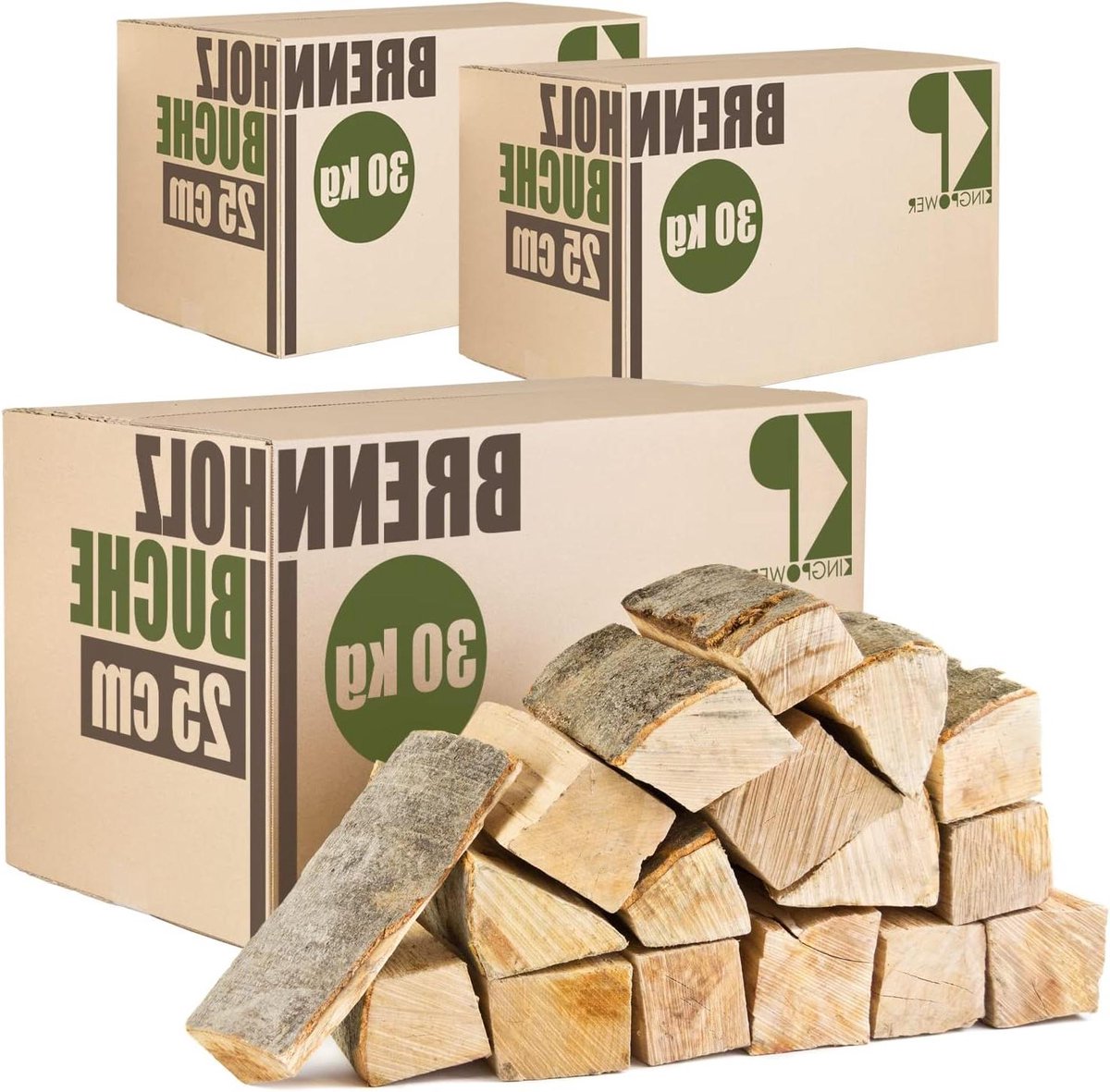 Brandhout Beukenhout - Haardhout Ovenklaar - Haardvuur Maken - Kamergedroogd - 90 kg - Bruin