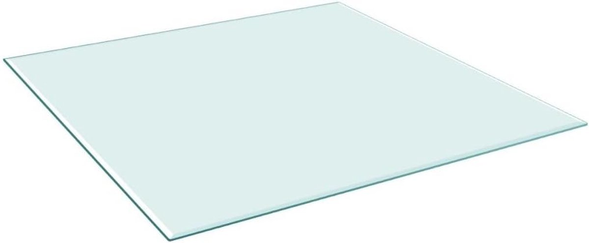 Tafelblad Glas - Tafelblad Vierkant - Tafel Beschermen - Gehard Glas - 80 x 80 cm - Transparant