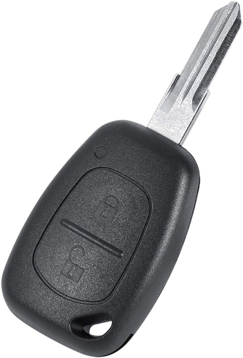 Sleutelhoes voor Autosleutel, 2 Knoppen, ABS Onbewerkt Lege Blade, Universele Sleutelbescherming en Accessoire