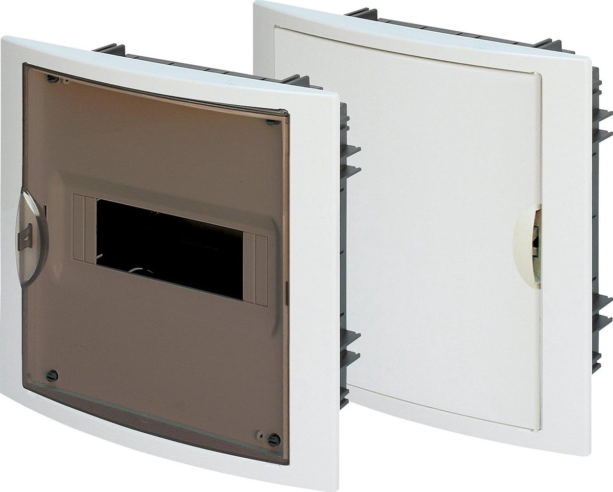 Verdeelkast - Stoppenkast meterkast - Elektrische installatie - 8 elementen IP40 - 205 x 233 x 72 mm - Wit
