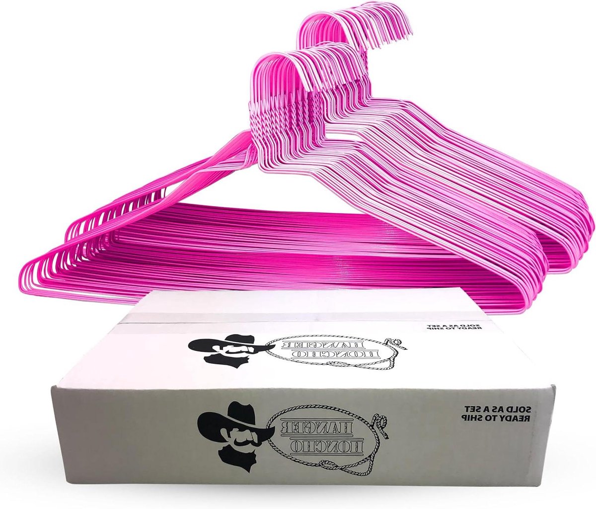 Draadhangers - Metalen Hangers - Kleding Opbergen - Ruimtebesparend Ontwerp - 200 stuks - Roze