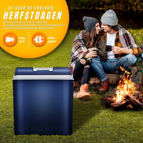 DnA® Koelbox Elektrisch - Compressor Koelbox - Elektrische Koelbox 12 en 230 Volt - Blauw - 35cm x 40cm x 42cm van DnA® — afbeelding 5