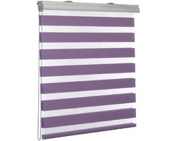 Waterdichte Jaloezieën - Raambekleding Gordijn - Inkijk Beschermen - Zonwerend Warmte-isolerend - 60 x 180 cm - Purper