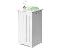 Wasmand Kast - Badkamerkast - Opbergmeubel - Wassorteerder - Kast met Wasmand - Wit