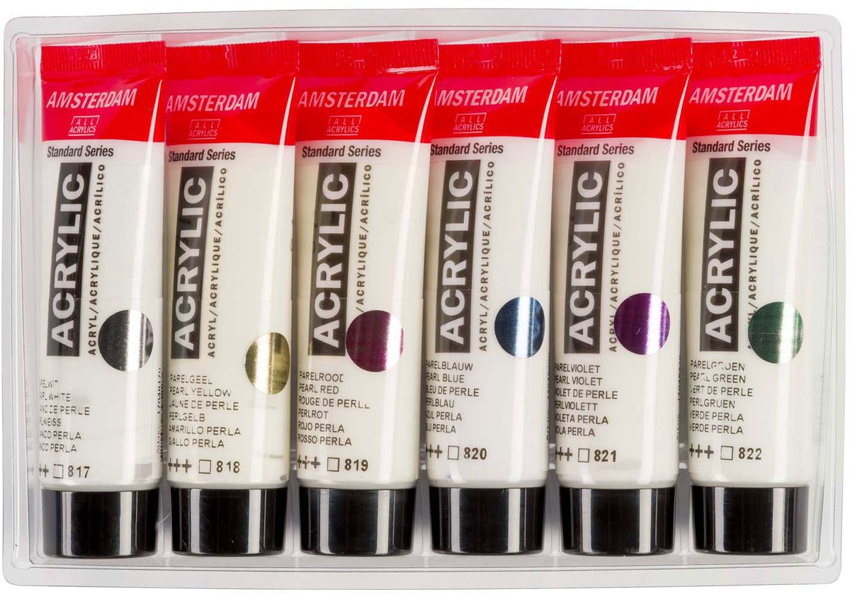Amsterdam Standard Series acrylverf parelmoer set | 6 × 20 ml — afbeelding 5
