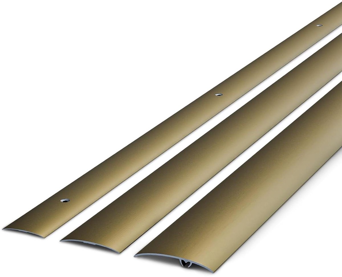 Overgangsprofiel Aluminium - Vloerprofiel Deurlijst - Vloeren Afwerken - Zelfklevend - 40 mm 180 cm - Sahara