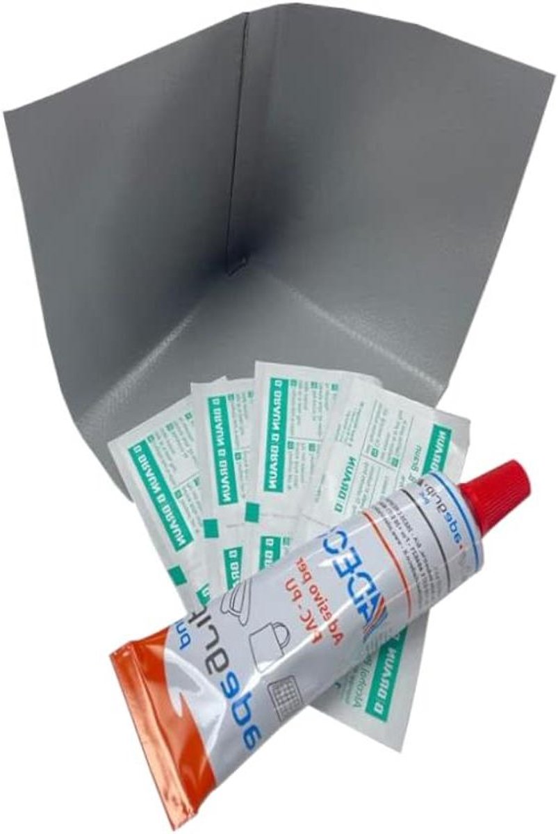 Reparatieset Aanhangwagenzeil - Zeil Reparatie Kit - Aanhanger Zeil Herstellen - Waterdicht UV-Bestendig Materiaal - 10 cm x 10 cm