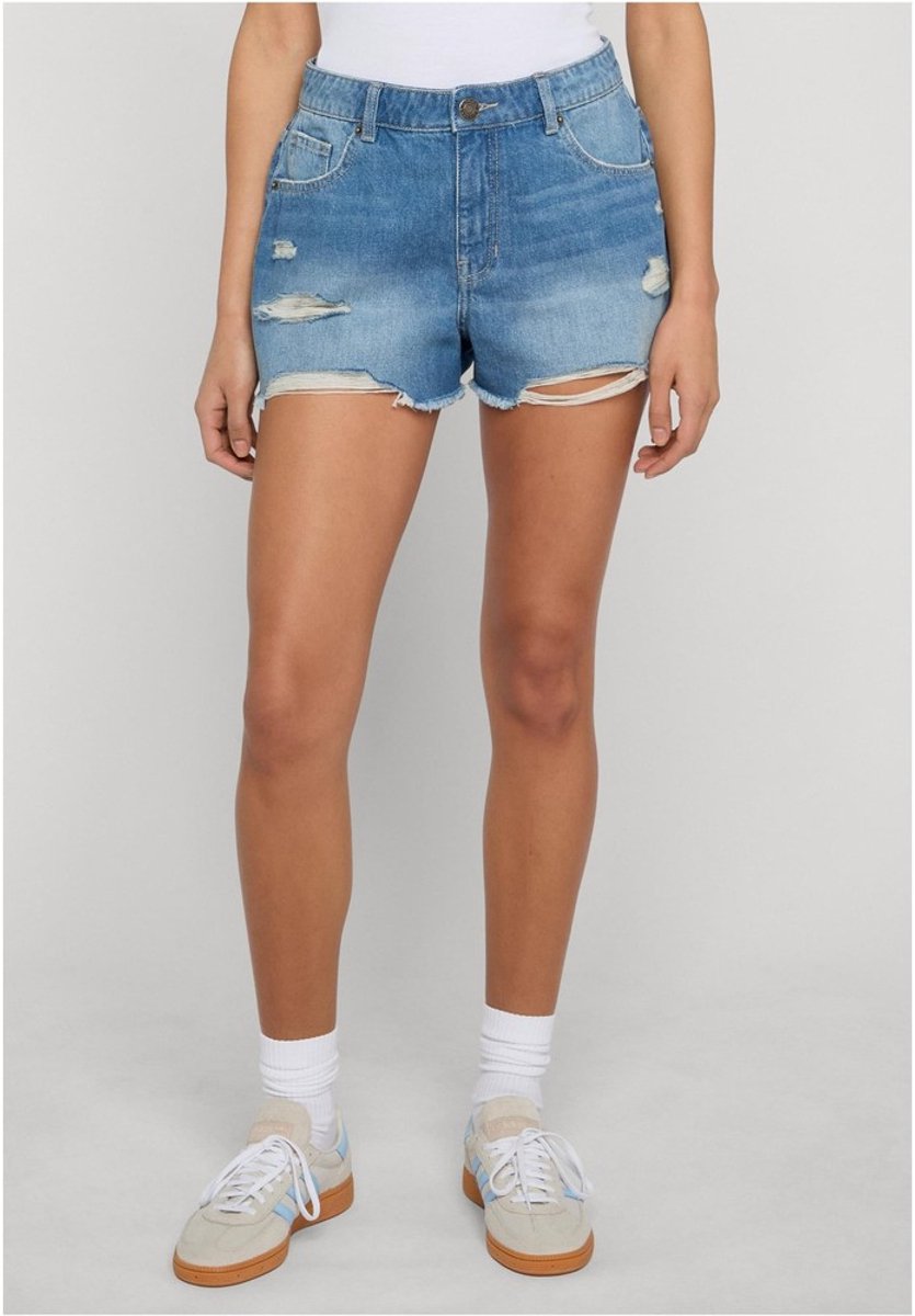 Urban Classics Destroyed Korte broek Taille 29 inch Blauw