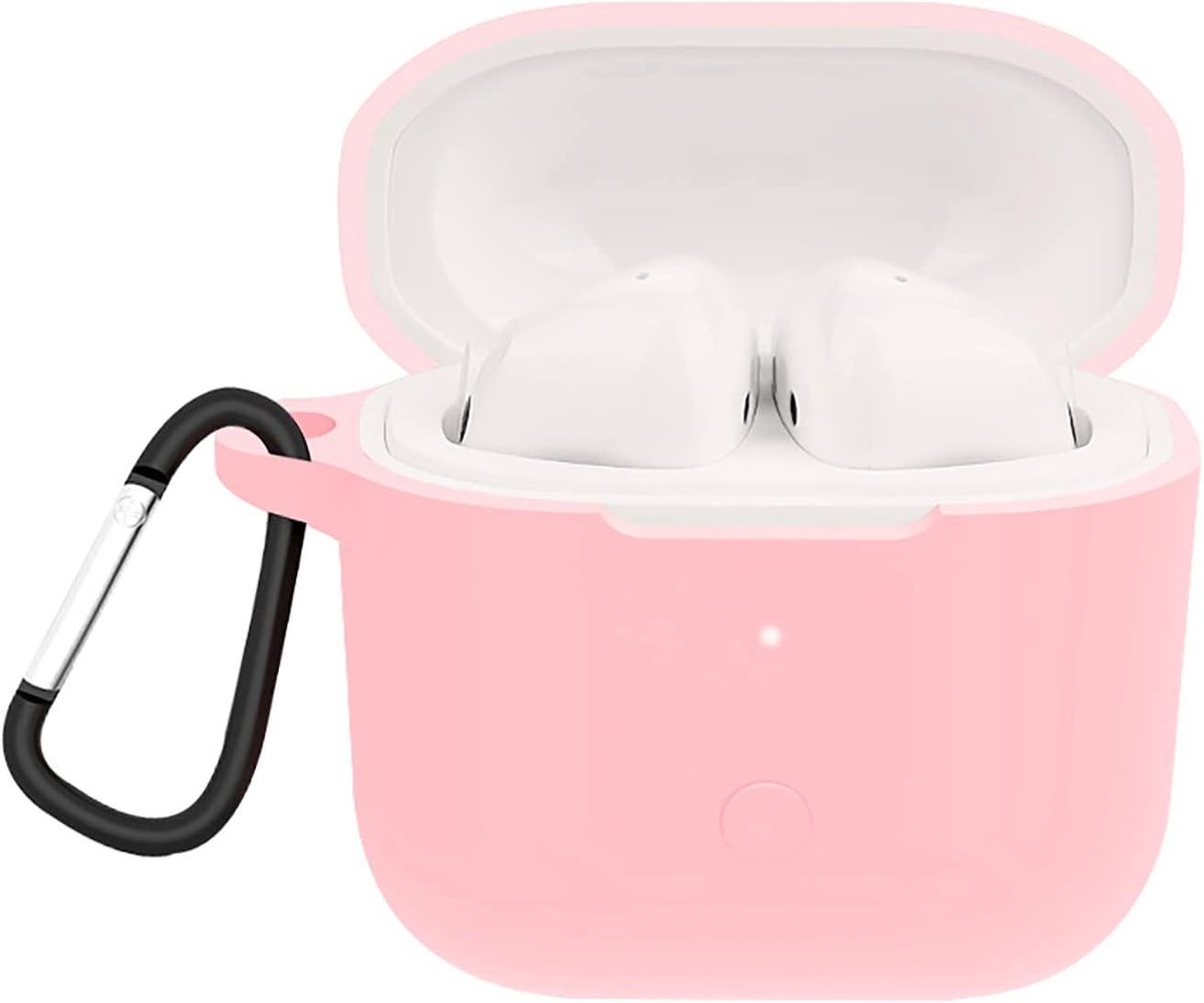 Beschermhoes Redmi Buds 3 - Siliconen hoes Case - Oordopjes Beschermen - Ultradun Zacht Materiaal - 20 gram - Roze