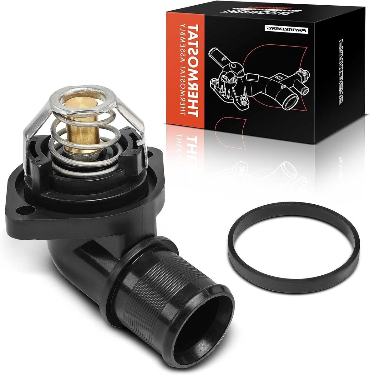 Koelmiddelregelaar Thermostaat - Koelvloeistofthermostaat Motorkoeling - Motor Temperatuur Regelen - Vervangingsonderdeel Motoronderdeel - 21 x 9.5 x 9.5 cm - null
