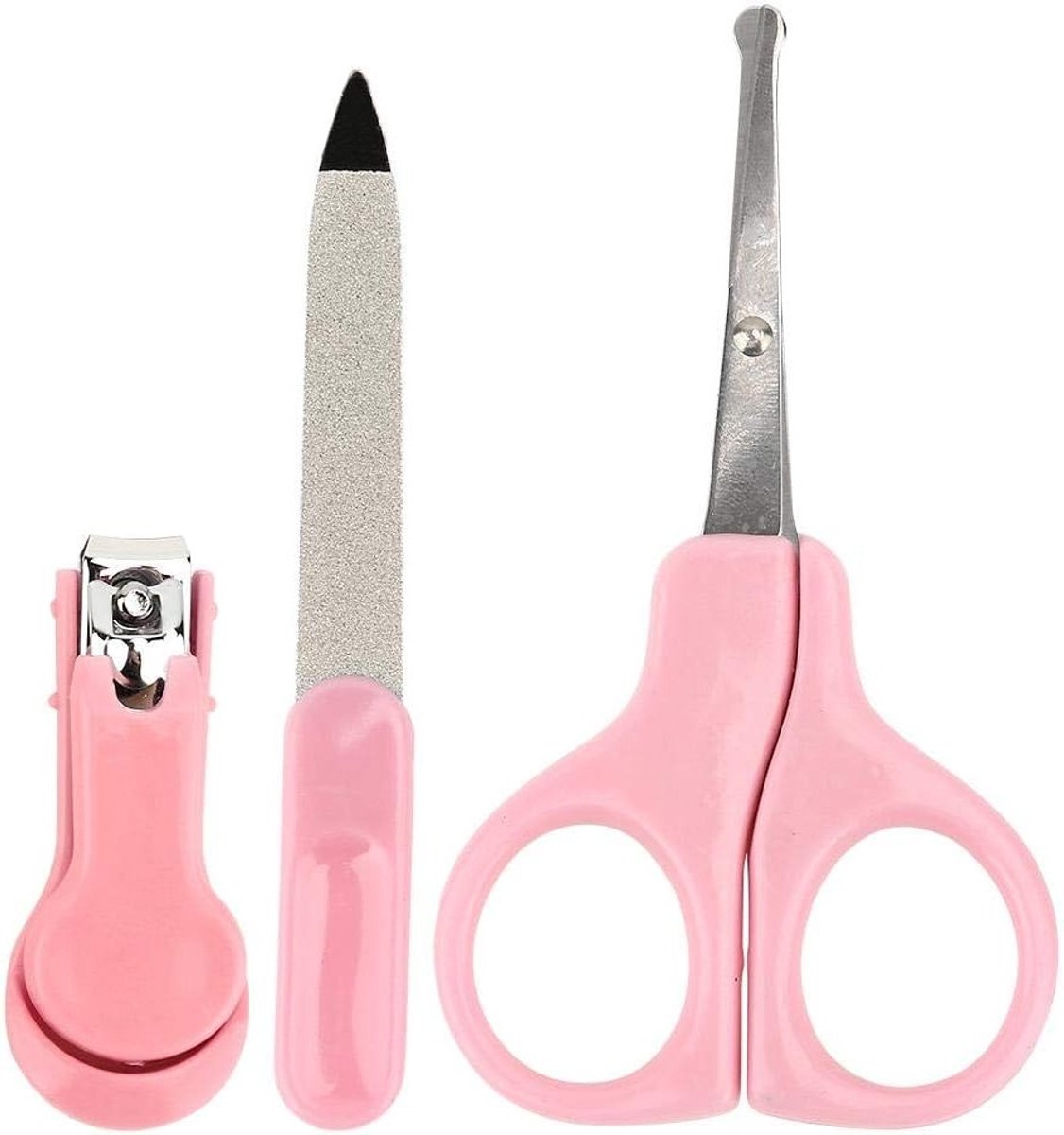 3-in-1 Baby Nagelknipper Set voor Babyverzorging, Manicure Kit met Nagelschaar, Nagelknipper en Vijl voor Pasgeborenen en Peuters - Ideaal voor het Verzorgen van Nagels en Voeten