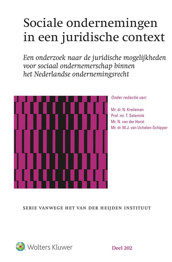 Sociale ondernemingen in een juridische context - cover