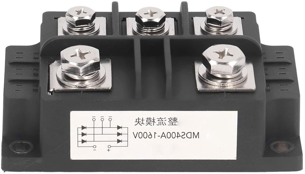 5 Terminal Bridge Rectifier 1600V 400A - Driefase Diode Rectifier Module voor PWM Inverter en Stroominvoer met Gelaste Structuur