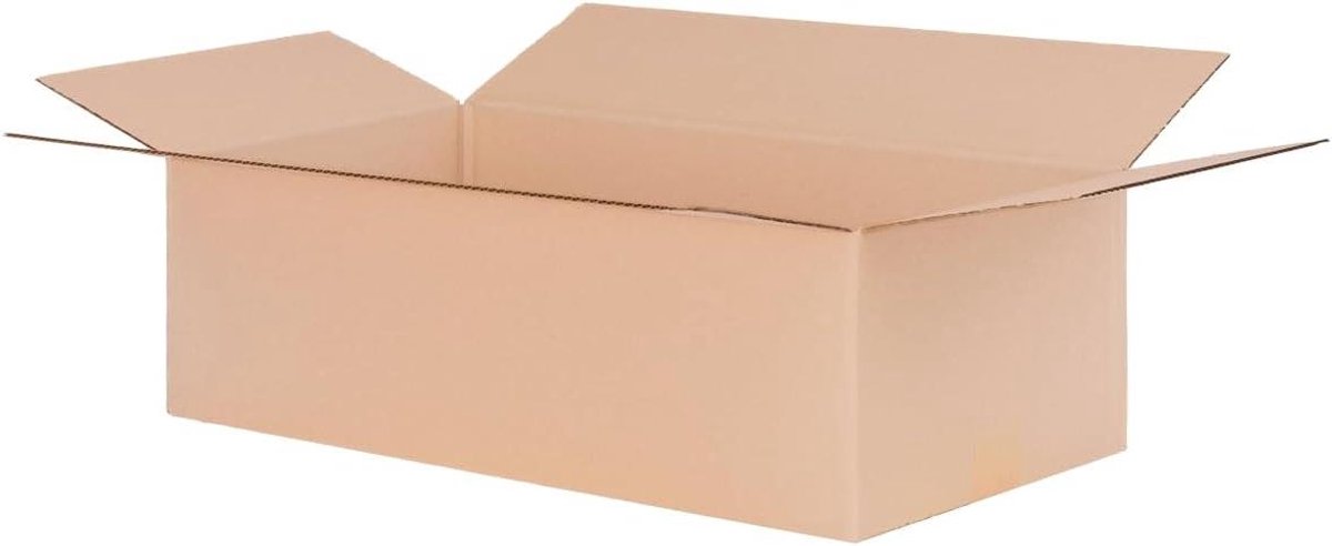Verhuisdozen Karton - Verzenddozen Opslagdozen - Grote Goederen Verpakken - Enkelgolf B-Golf - 59 x 29 x 18 cm - Bruin