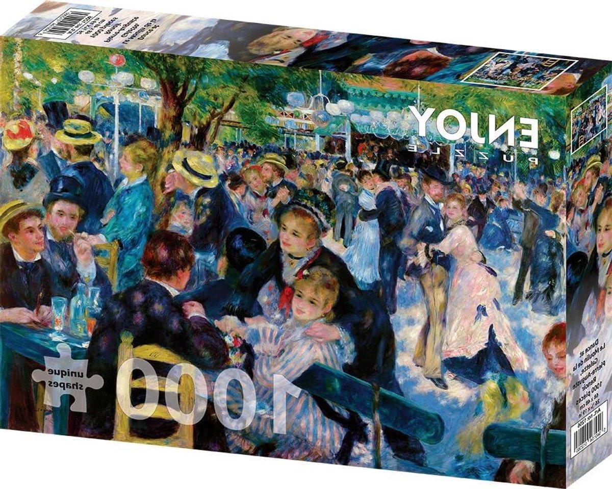 Legpuzzel 1000 stukjes - Puzzel Kunst - Ontspannend Tijdverdrijf - Unieke Vormen - 68 x 48 cm - Multicolor