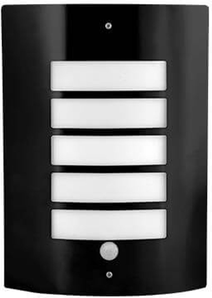 Wandlamp Lugo E27 - Met PIR Bewegingssensor – Zwart - Buitenlamp