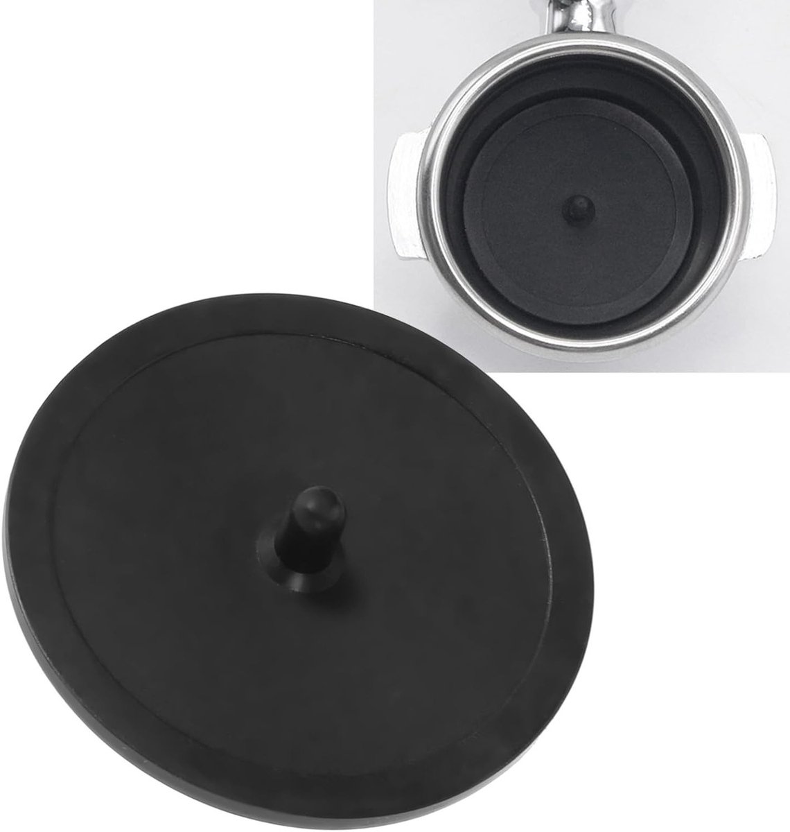 Blind filter voor espresso machines, achterwasdisc rubber 50 x 2 mm, geschikt voor 58 mm handgreep, ideaal voor koffiezetapparaten