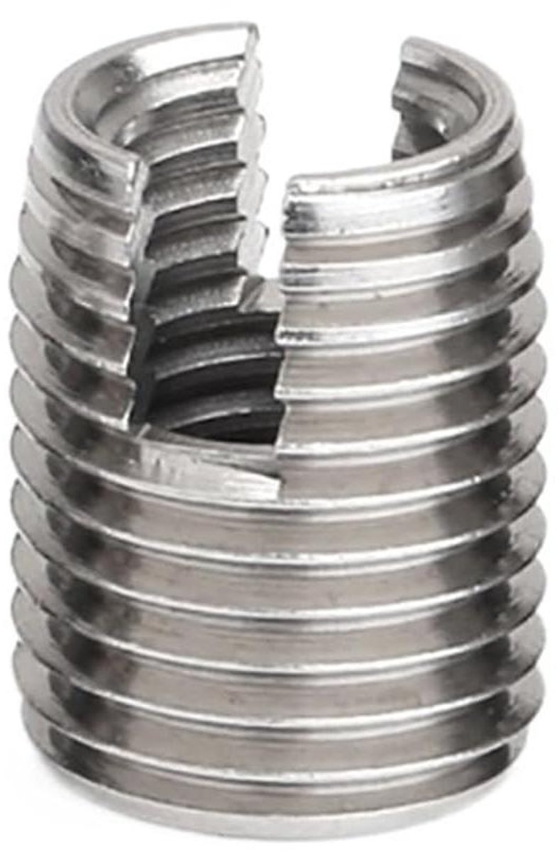 Reparatieset Schroefdraad - Draadinzetstukken Moeren - Metaalbewerking Klussen - Zelftappend Ontwerp - M2 tot M20 - Zilver