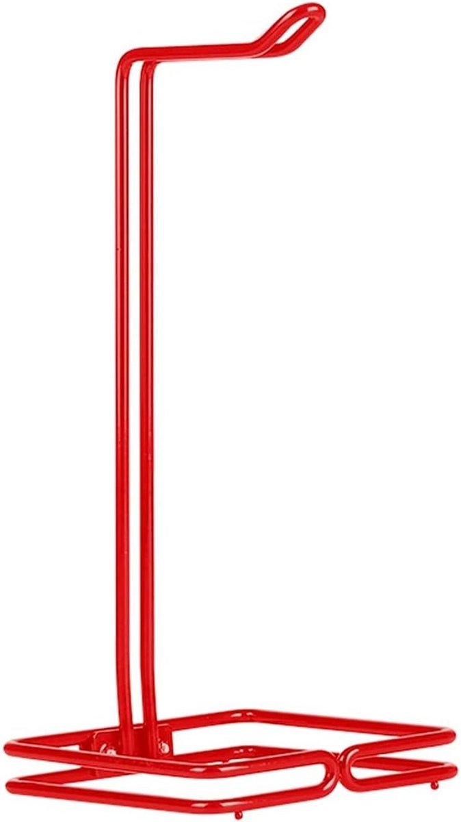 Hoofdtelefoonhouder - Ondersteuning Oortjes - Bureau Organisatie - Stabiele Metalen Basis - 11.5 x 27 cm - Rood