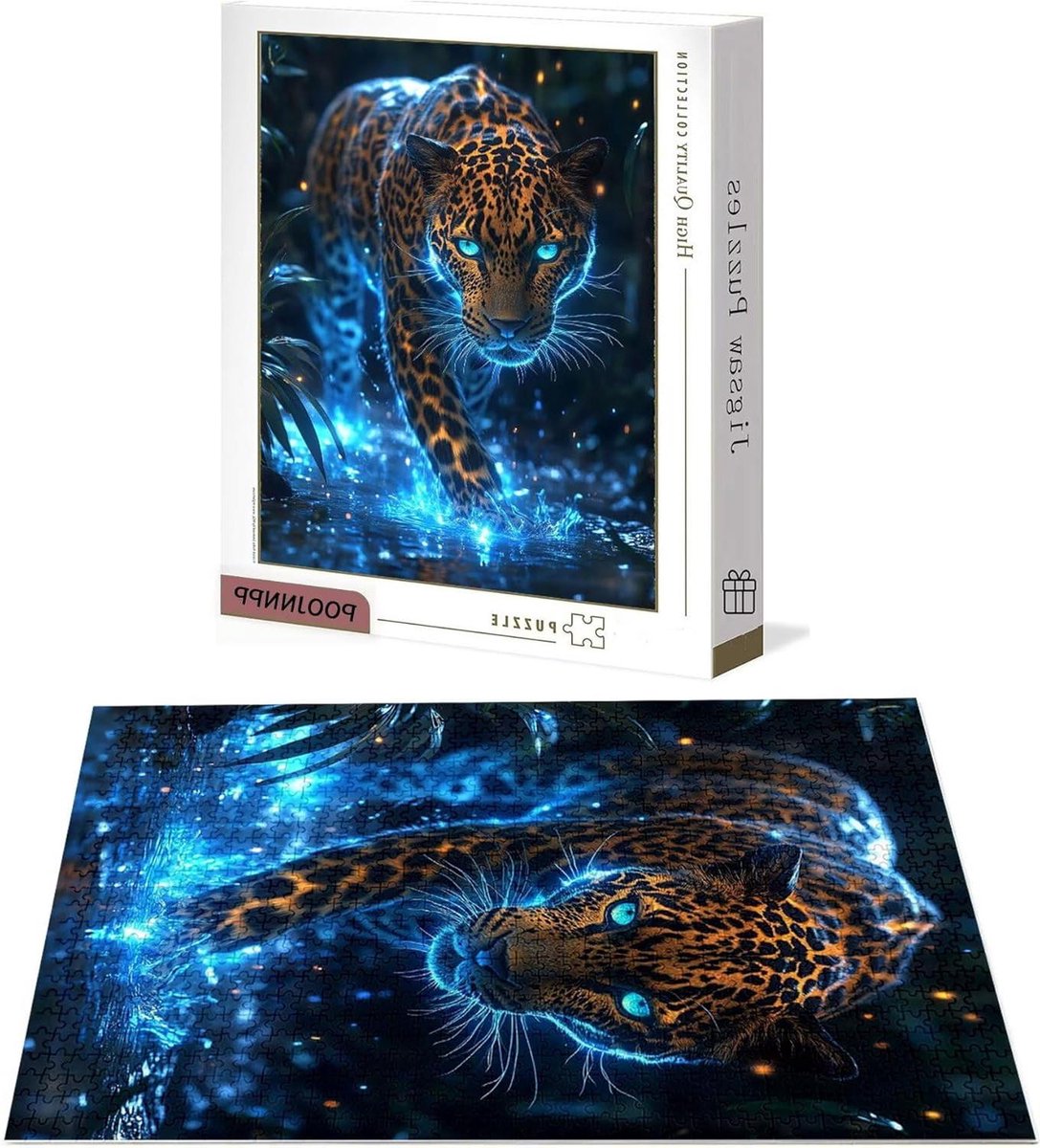Luipaardpuzzel - Legpuzzel - Ontspanning en Intelligentie - Houten Kwaliteit - 5000 Stukjes - Multicolor
