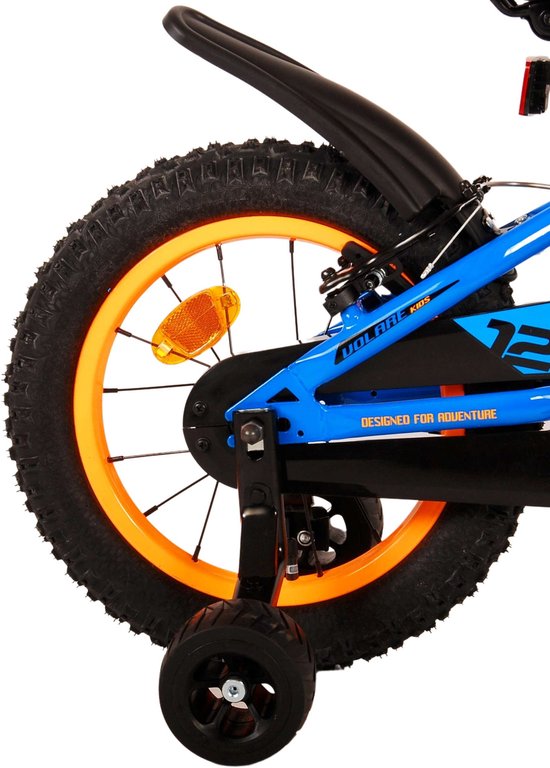Volare Rocky Kinderfiets - Jongens - 14 inch - Blauw - Twee handremmen van Volare — afbeelding 2