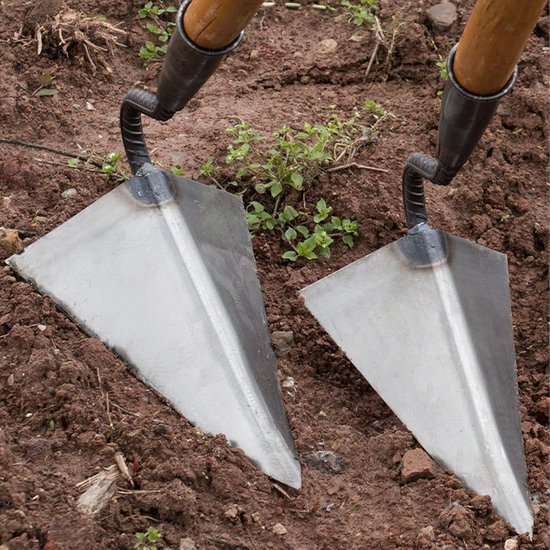 Driehoekige Schoffel - Tuin Schoffel - Onkruid Verwijderen - Ergonomisch Ontwerp - 17 cm Hoofdlengte - Metaal van Merkloos	 — afbeelding 5