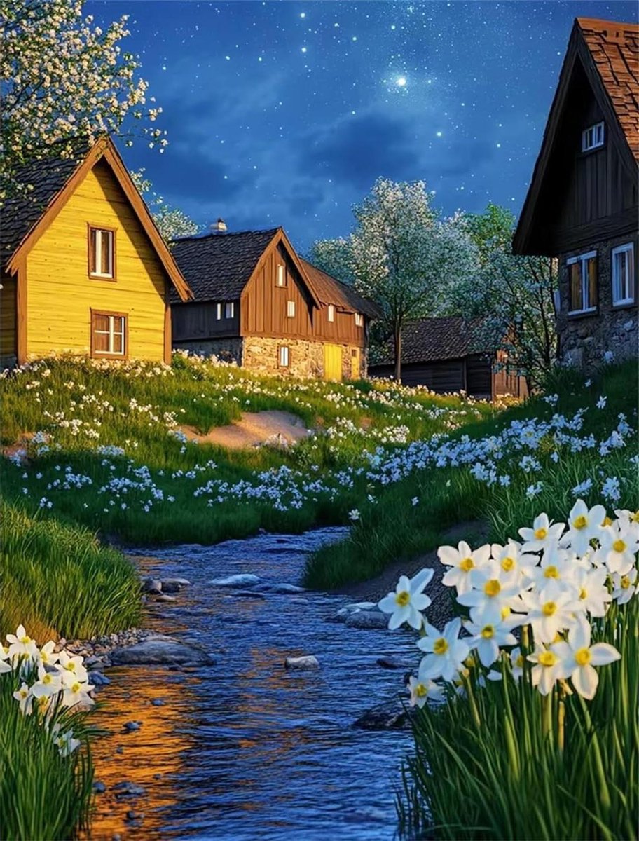 Puzzel 1000 stukjes - Legpuzzel Kunst - Gezinsactiviteit - Inclusief Poster - 75 x 50 cm - Bloemen Sterrenhemel