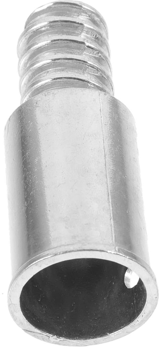 Draadtip Vervanging - Bezemsteel Adapter - Reinigingsgereedschap Reparatie - Stevig Ijzer Materiaal - 6.5 x 2.5 cm - Zilver