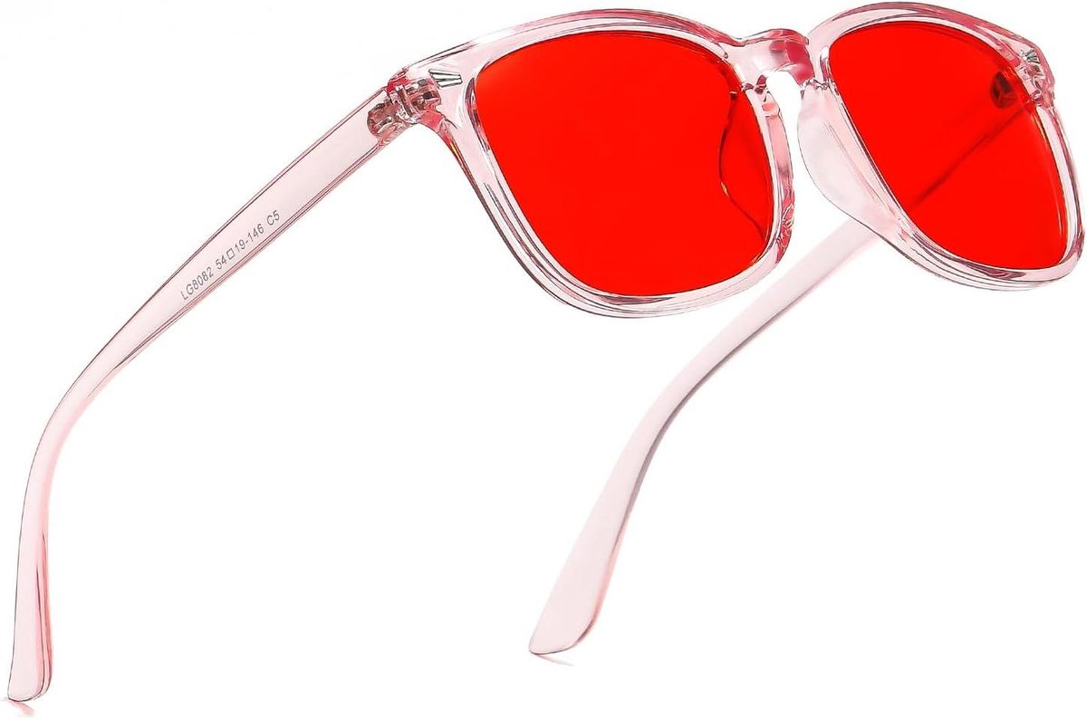 Blauwlichtfilter Bril - Computerbril Bescherming - Scherm Tijd Verlichten - TR90 Materiaal Frame - Unisex Volwassen - Roze Grijs
