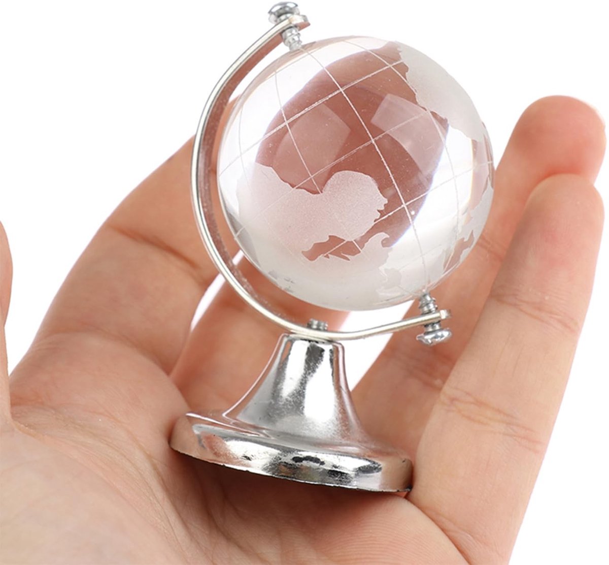 aladdien - Decoratieve Kristallen Globe - 3D Glas Wereldbol - Uniek Interieurdecoratie - Mini Formaat - Souvenir voor Thuis - Perfect voor Cadeaus -...