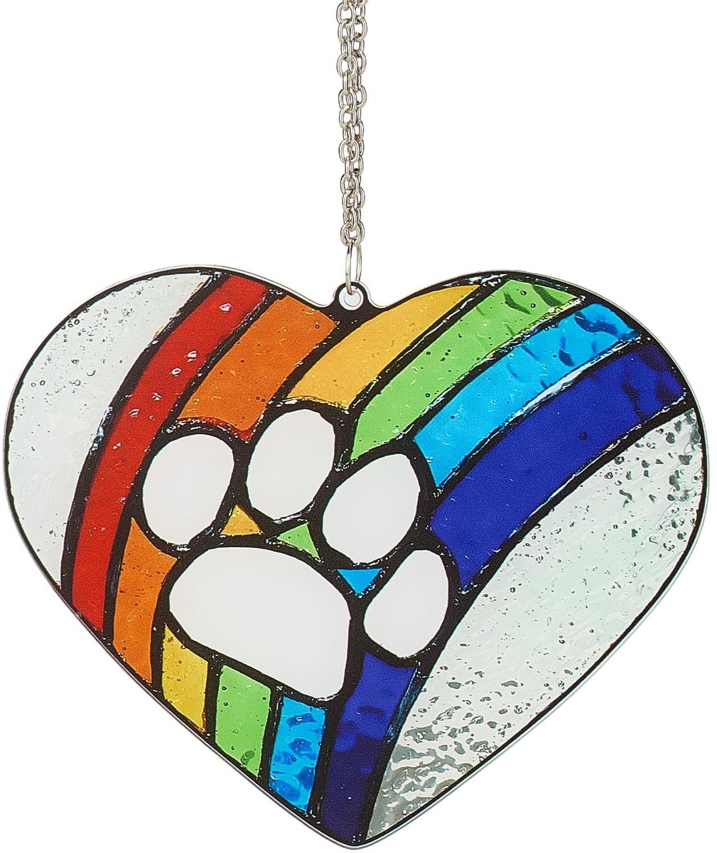 aladdien - Glazen Herdenkingscadeaus - Zonnevanger en Condoleancegeschenk - Kleurrijk - Voor Verlies van Hond - Herinneringsgeschenk - Geschikt voor...