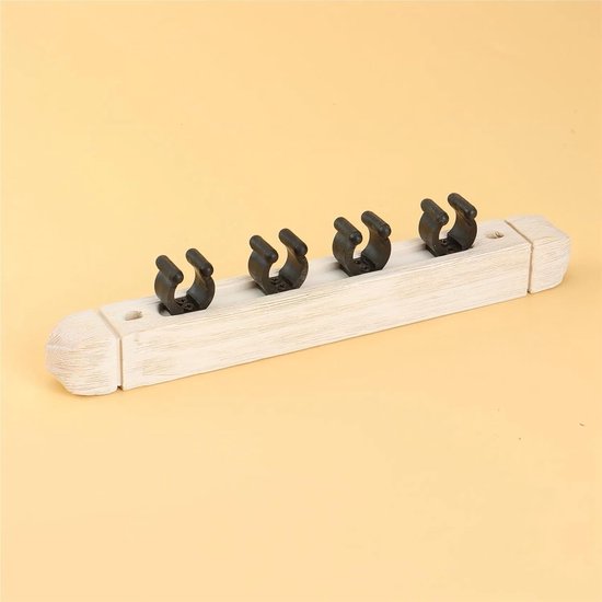 Biljartkeu houder - Keu rek - Keus opbergen - Stabiele ondersteuning - 270mm lengte - Wit — afbeelding 4
