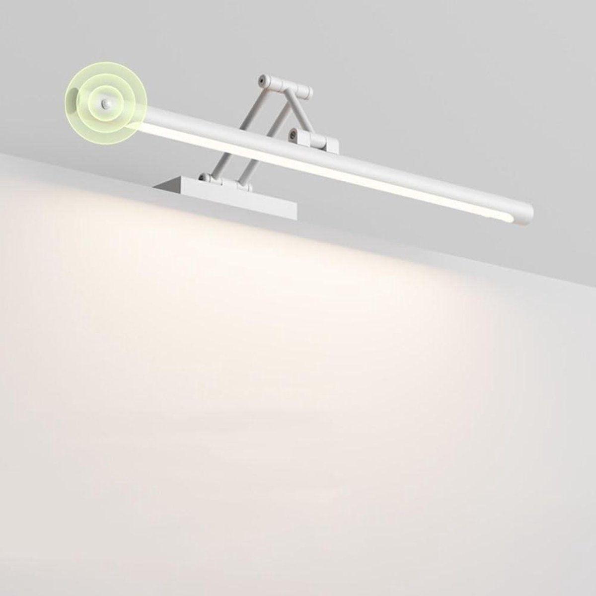 Led Spiegellamp - Badkamerverlichting Wandlamp - Make-up Aanbrengen - 3 Kleuren Zwenkbaar - 60 cm - Zwart