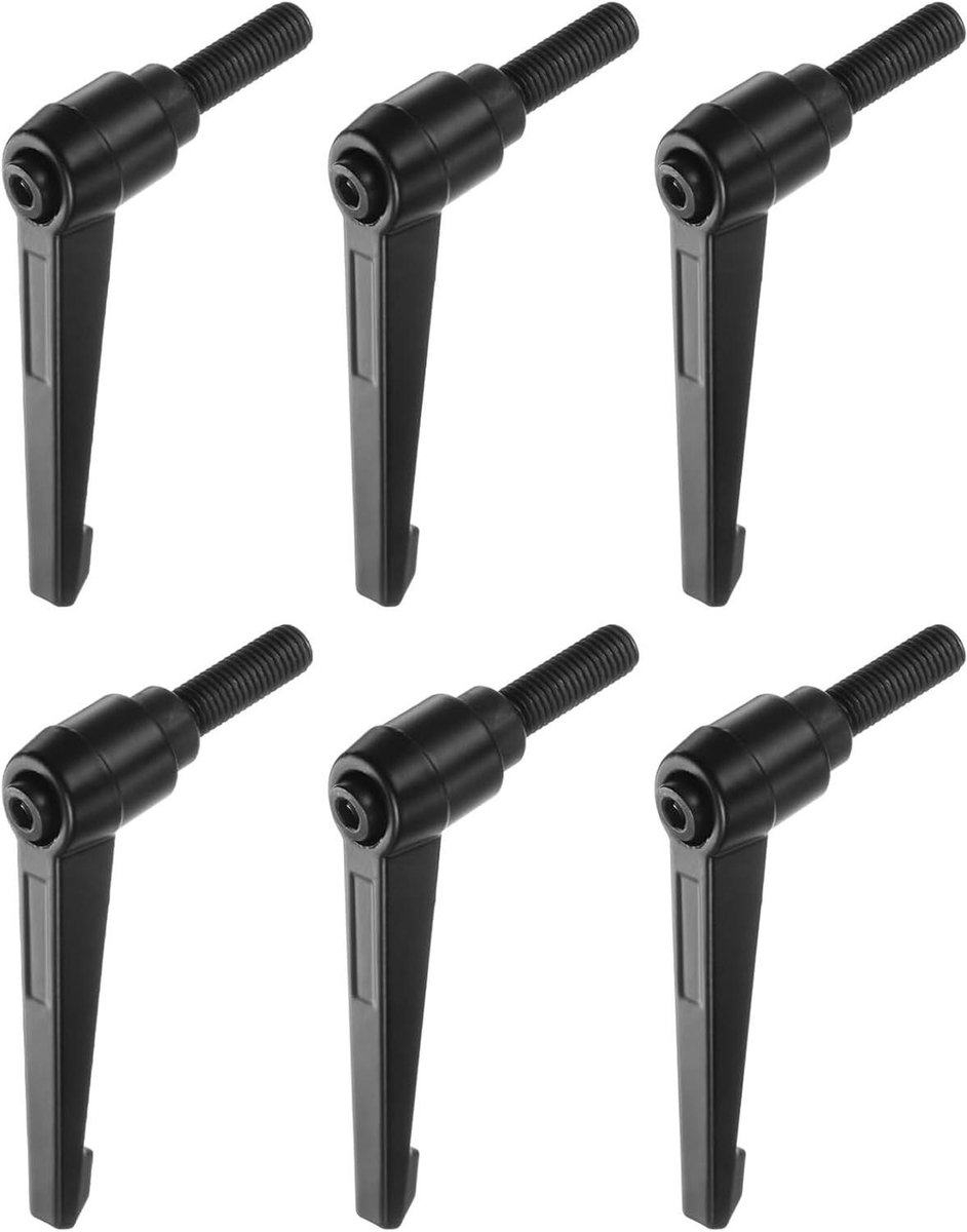Verstelbare Klemhendels - Handgrepen Bouten - Machine Aanpassing - Snelontgrendelingsmechanisme - M10 x 25 mm - Zwart