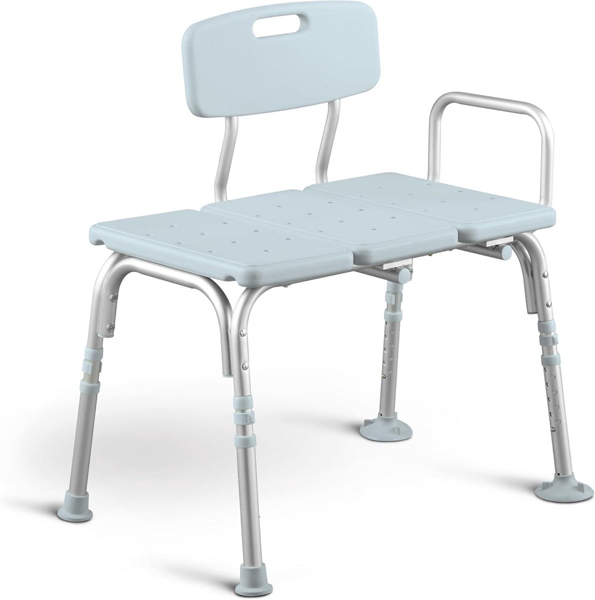 Transfer Bank - Douche Hulpmiddel - Badkamer Veiligheid - Antimicrobiële Bescherming - 48 cm Hoog - Wit