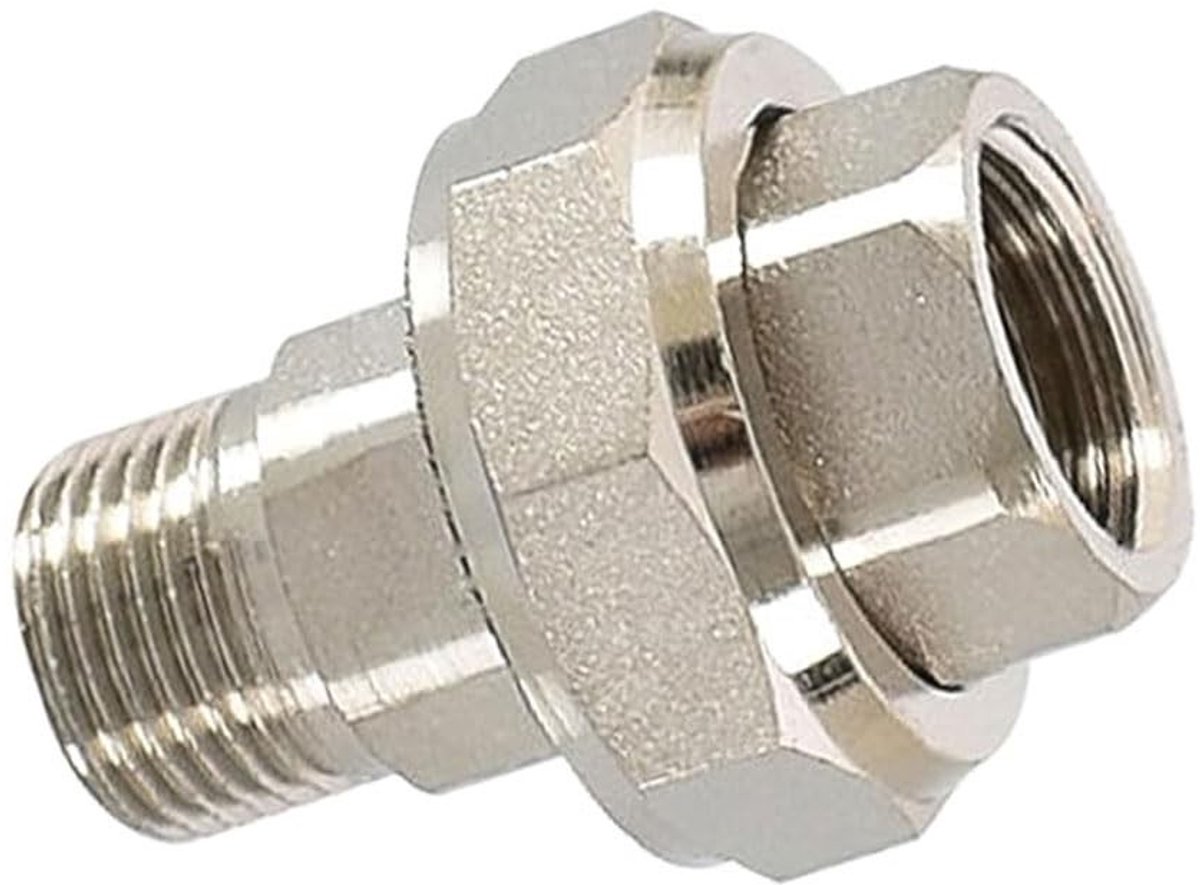 Allecto - Messing Schroefverbinding - G1/2 Draad Fitting - 1/2 inch aansluiting - Voor Water- en Verwarmingssystemen - Duurzaam en Betrouwbaar - Ge..