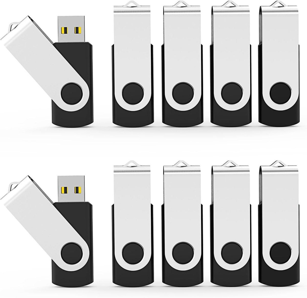 USB-sticks - Geheugensticks - Bestanden Opslaan - Bulk Pakket - 8 GB - Zwart