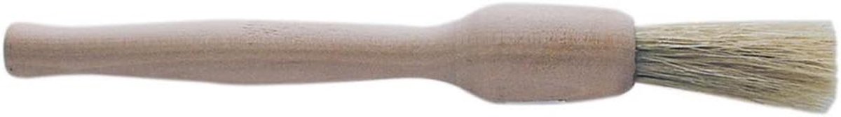 Houten Borstel - Dowel Borstel - Bakken en Koken - Flexibele Borstelharen - 17.8 cm - Houtkleur