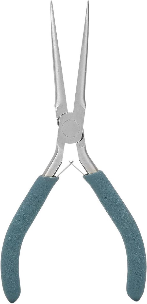 Naaldneus Tang - Sieraden Gereedschap - Fijne Werkzaamheden - Ergonomische Greep - 2-delig - Zwart
