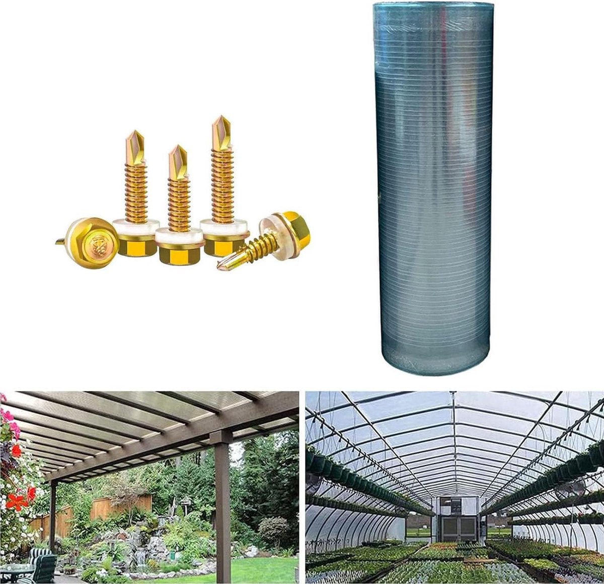 Dakplaat - Isolatiepaneel - Bescherming buiten - Slagvast en UV-bestendig - 1.5m x 10m - Helder