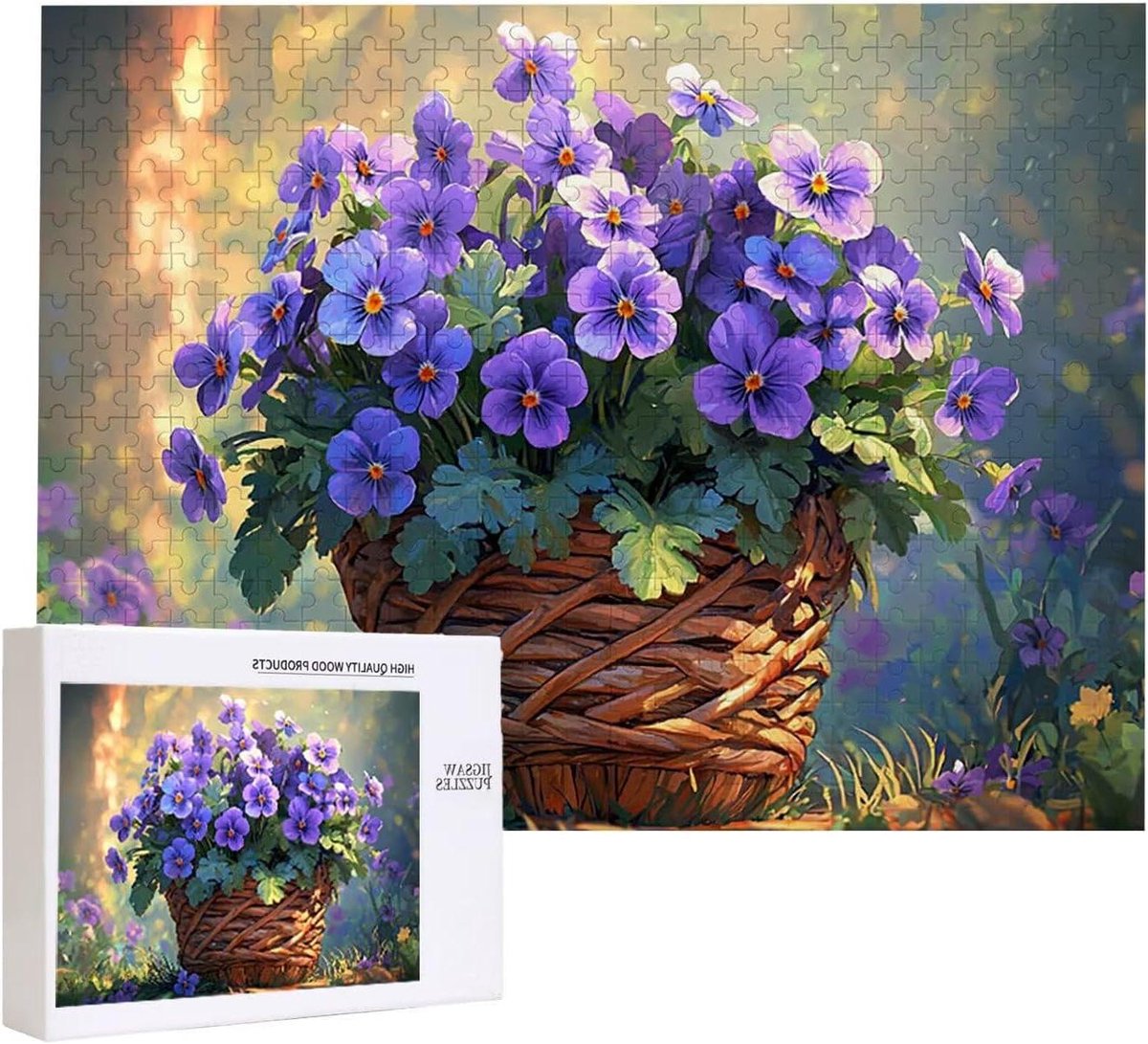 Legpuzzel - Volwassenen puzzel - Ontspannend tijdverdrijf - Natuurlijk hout materiaal - 3000 stukjes - Bloemenprint