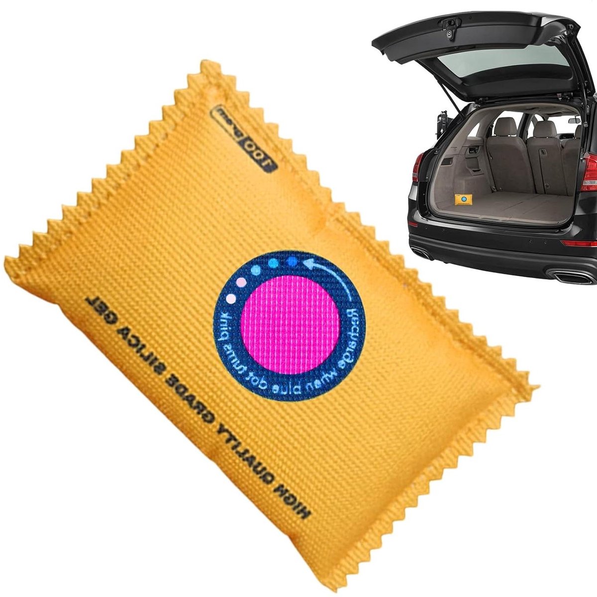 Luchtontvochtiger Zakjes - Vochtabsorberend - Kast Beschermen - Magnetron Reactivatie - 13 x 9 cm - Kleurrijk