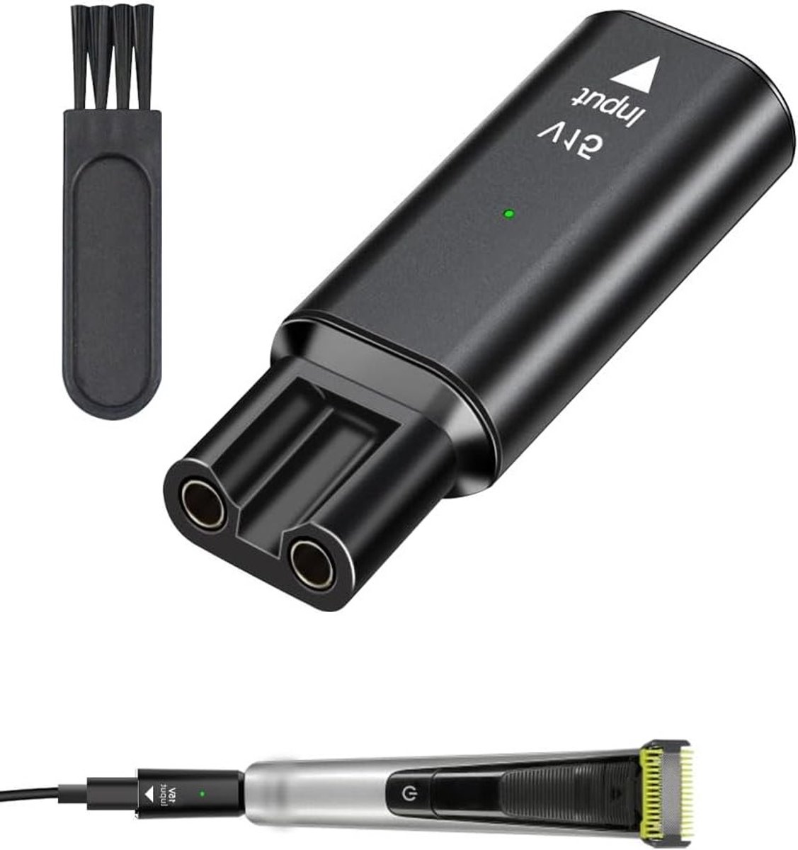 Vervangende 15V Type-C Oplader voor Philips Norelco OneBlade Pro en andere modellen - Geschikt voor QP6510, QP6520, QP6530, MG5750, MG7790 - Ideaal voor elektrische scheerapparaten en scheermachines